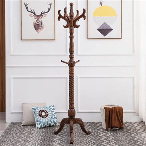 solid wood coat rack|free standing wooden coat racks.